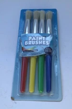 4 Piece Round Paintbrushes Beginners Brush - Paint Set