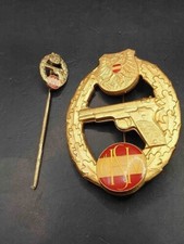 &Ouml;sterreich Austria Leistungsabzeichen Heeressportverband Pistole Gold + Miniatur
