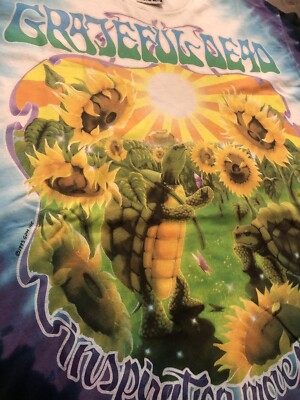 XL VTG 90s Liquid Blue Grateful Dead Turtle Terrapin XL VTG 90s Liquid Blue Grateful Dead Turtle Terrapin