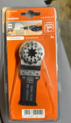 Fein-Bosch: Starlock 6-35-02-222 27-0 Wood/Metal 3X E-Cut Universal Blade