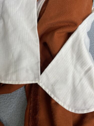 VTG Orvis Corduroy Pants Men’s 44 Leather Pocket Trim Flat Front Copper Orange - Picture 16 of 21
