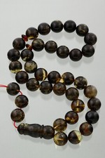 Islamic 33 Round Shape Prayer Beads Genuine BALTIC AMBER TASBIH 72.8g 220224-4