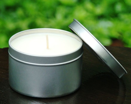 FATIGUE RELIEF Basil & Bergamot Scented Soy TRAVEL & CAMPING HEALTHY CANDLE TIN - Picture 2 of 24