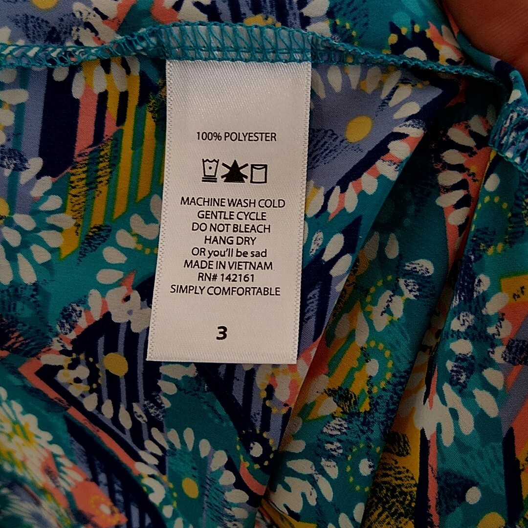 Cardigan/cover-up LuLaRoe Bianka Taille 3 - Rayé Bleu Et Blanc, Occasion Très Bon état, Taille Juniors