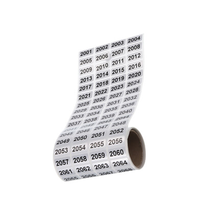 2001 to 4000 Consecutive Number Stickers Inventory Label Black Numbers,2000pcs