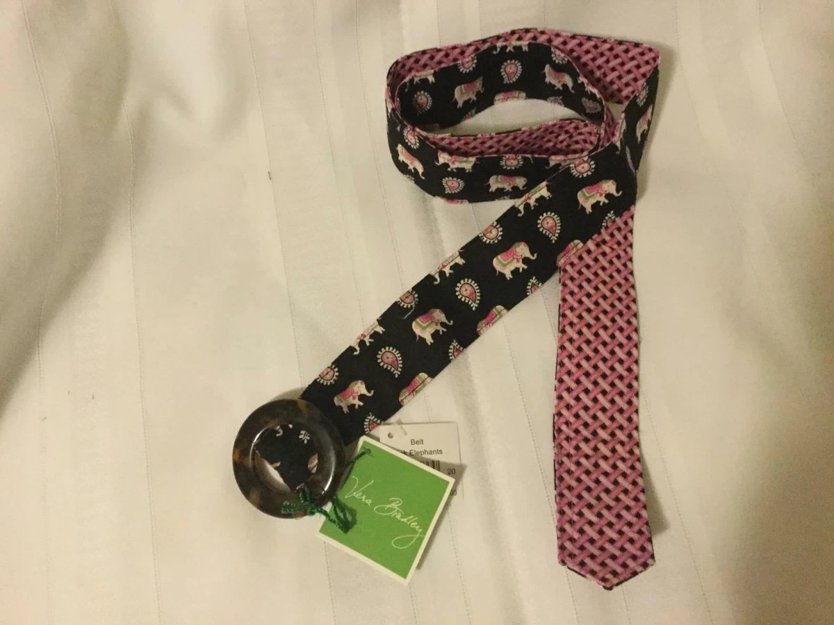 VERA BRADLEY REVERSIBLE BELTS PINK ELEPHANTS, MESA RED, JAVA BLUE NEW Vera Bradley  main image 3