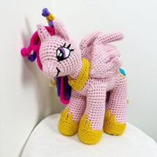 Unicorn Princess Cadance HandMade Crochet Stuffed Animal Amigurumi Doll