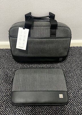 Knomo Large 15” Work Travel Briefcase With 14'' Laptop Sleeve