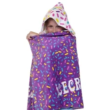 Suntime Ice Cream Kids Girls Bath Beach Towel Cotton Pool Hooded Towel NEW