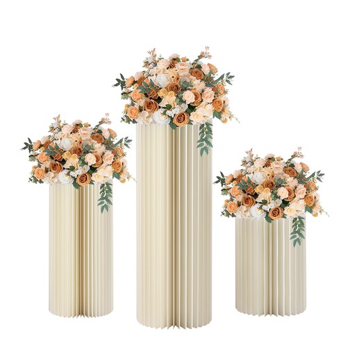 Piedistallo Cilindro Matrimonio Torta Fiori Espositore Decorazione Tavolo Dessert - Foto 12 di 20