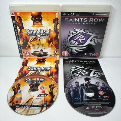 Saints Row 2 & Saints Row The Third PS3 Videospiel Bundle mit Anleitungen THQ
