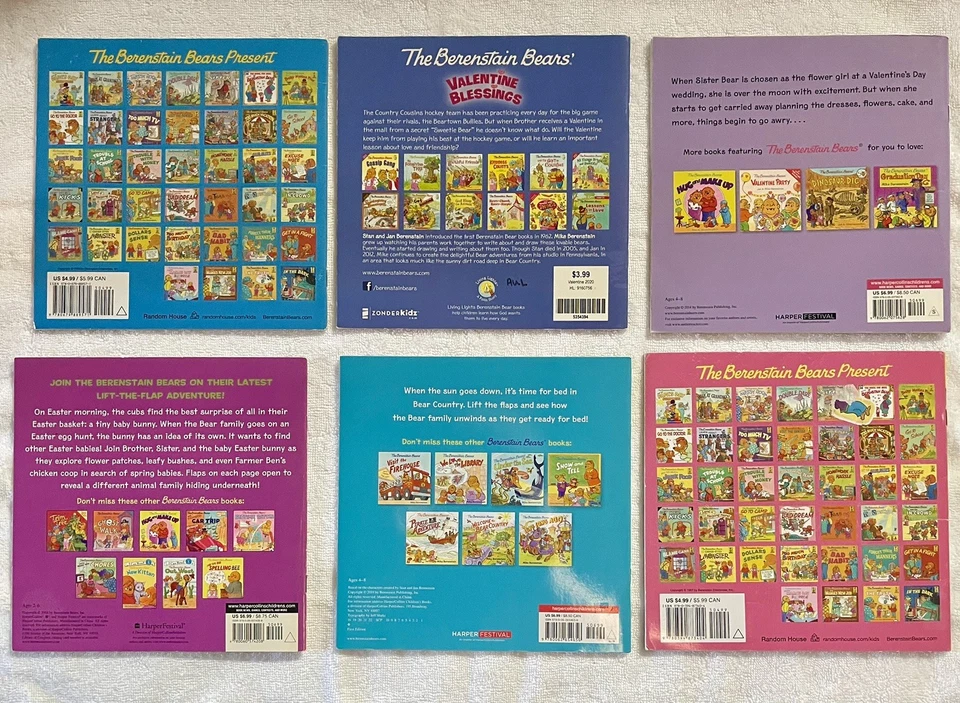 Berenstain Bears Books Lot Of 6 Lift A Flap, Stickers, Valentine Cards  - Image 2 of 4