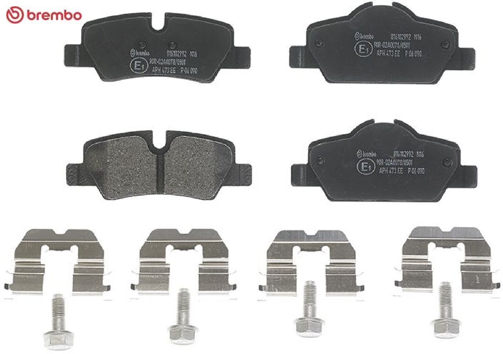 Brembo Bremsbelagsatz P 090, Hinten Größe 06 P 06 090 - Bild 3
