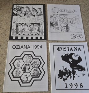 4 Oziana Magazines~ Pubished by the International Wizard of Oz Club~ 1991-1998
