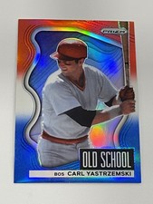 2022 Prizm Baseball Old School Red/White/Blue Prizm - Carl Yastrzemski - Red Sox