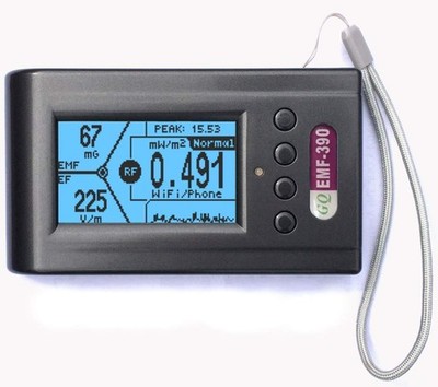 EMF Messgerät Mehrfeld Elektromagnetische Strahlung Detektor Advanced GQ EMF-390