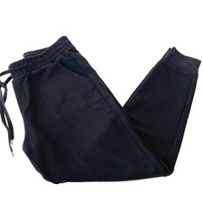 Uniqlo Black Small Ankle Length Knit Dress Pants Elastic Waistband Drawstring