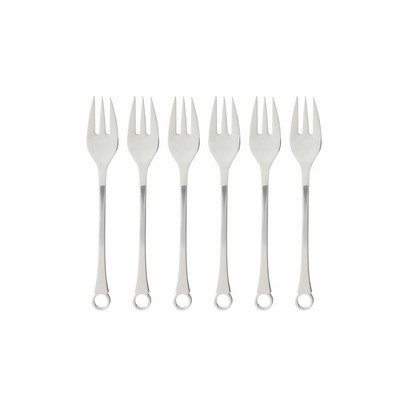 Gense Kuchengabel Pantry 6er Set, Besteck, Gabeln, 18/8 Edelstahl, 16 cm, 20522