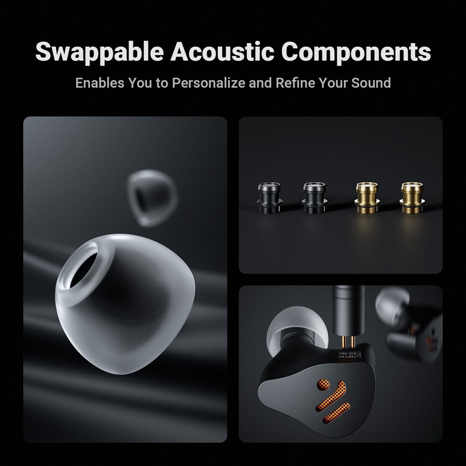 FIIO FH7S in-Ear Oortelefoon Hoogwaardige 1DD 4BA Hybrid Technology IEM Oordopjes met 3.5/4.4mm Plug