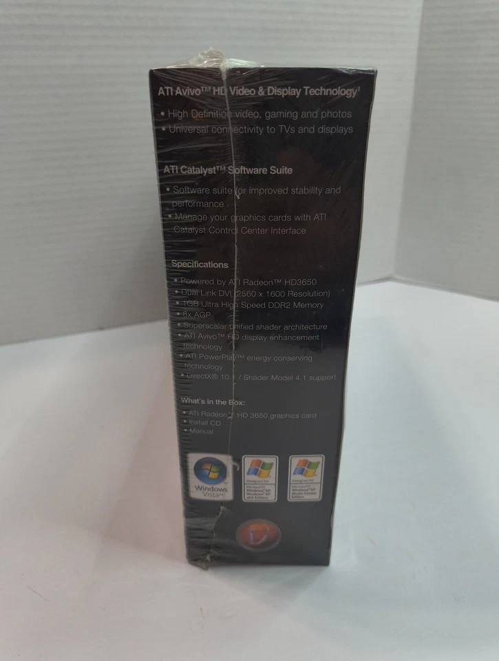 Visiontek Radeon HD 3650 1GB 128bit DDR2 AGP 8x Windows XP Retro Gaming Graphics - Image 3 of 4