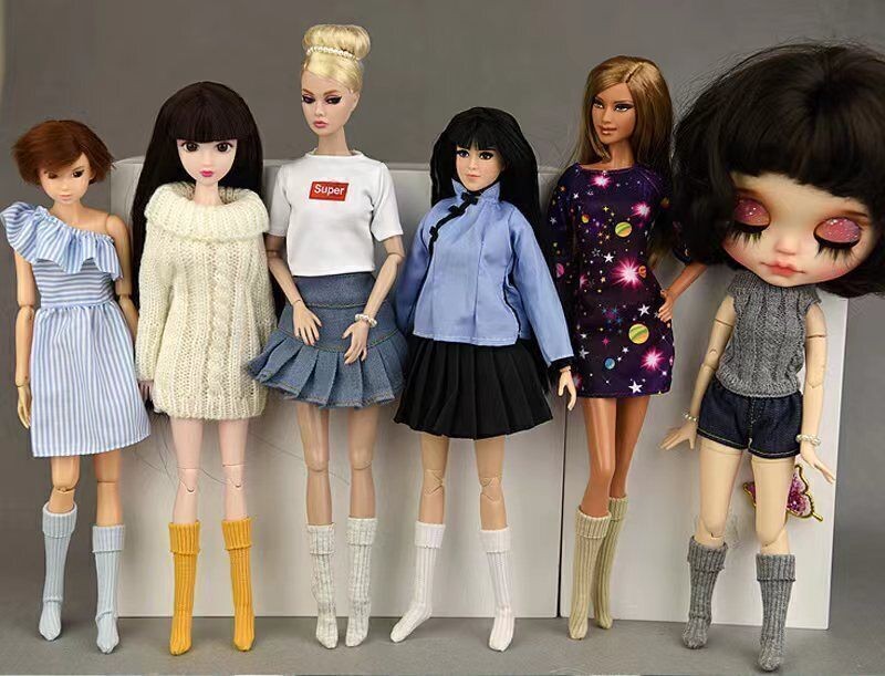 SAOLA Accessori per bambole 1 6 calze calze calze corte per bambola Blyth 11 5" casa gioco bambola