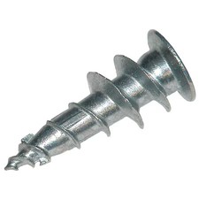 Itw Buildex 5052907 E-Z Ancor Wall Anchor, 1-1/8" L, Zinc Alloy, 100 Pk