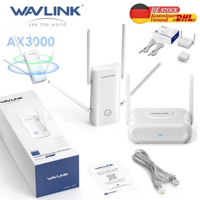 WAVLINK AX3000 WLAN6 Router AP Mesh Verstärker Beamforming 160MHz Bandbreite
