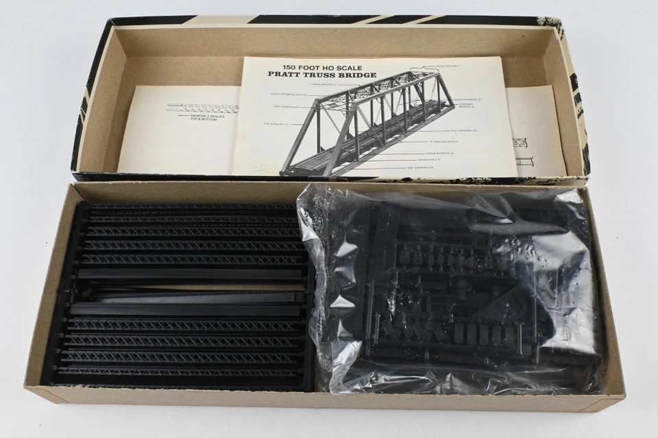 Kit HO - Valle Central - Puente de armadura Pratt de 150 pies Foto 3 de 4