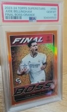 Jude Bellingham Topps Superstars 23/24 Final Boss Real Madrid Orange /25 PSA 10