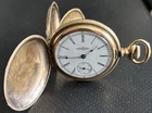 Antique Illinois Watch Co Pocket Watch 15j 1377330 Stamped 14k Gold Filled GF