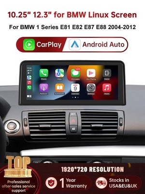 Wireless CarPlay Touch Screen For BMW 1 Series E81 E82 E87 E88 2004-2012 CIC/CCC