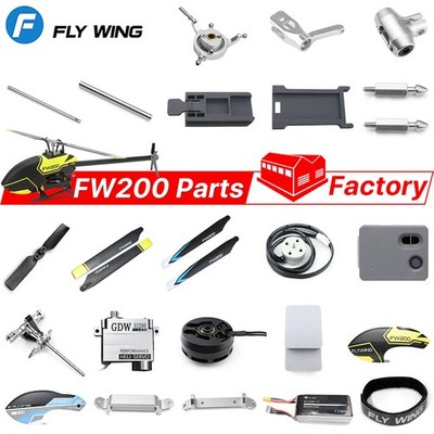 Flywing FW200 RC Helicopter Motor Battery Install Plate Tail Blade Strap Parts
