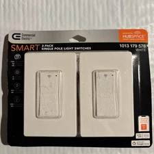 Commercial Electric 2-Pack Smart Single Pole Switches (Works w/ Alexa & Google)