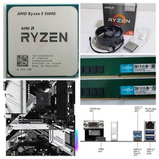 Motherboard RAM CPU Combo: Ryzen 5 5600G 16GB B550 ATX