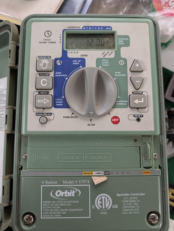 Orbit Watermaster #57974 4-station Sprinkler Timer