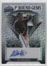 2023 Leaf Metal 1st Round Gems Silver Mojo 7/7 Dillon Head #1RG-DH1 Auto 4z8