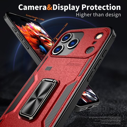 Custodia magnetica iPhone 17 / 16 Pro Max con cavalletto antiurto anti impronte digitali - Foto 50 di 57