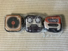 3-Pack Music Theme Zipper Metal Case for Universal Use Multicolor 2