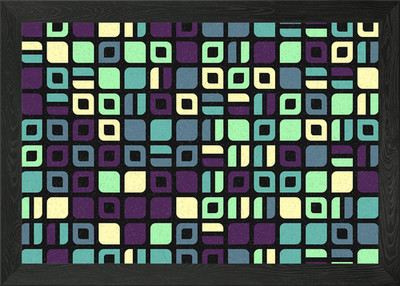 Geometrisches Muster gerahmtes Wandbild Poster Leinwanddruck Bild