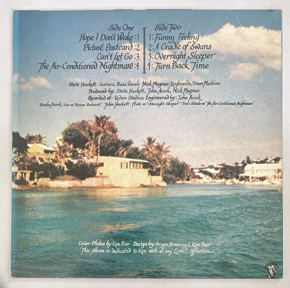 Steve Hackett - Cured Vinyl Lp Record Prog Rock EX / EX CON - Image 3 of 4