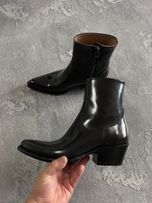 Stivaletti cowboy Buttero x girasole vernice pelle nero donna taglia EU 39