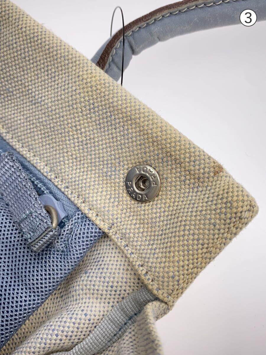 PRADA Handbag BLU Solid From Japan - image 9