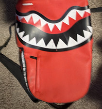 Sprayground Red/Black/White Shark Mouth Graph...