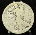 1916 D Obverse Mintmark - Walking Liberty Silver 50C Half Dollar Coin