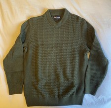 Image of Barbour Green Wool Jumper Size S