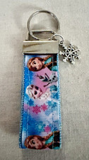 Disney Frozen Anna Elsa 4 Key Fob With Snowflake Charm