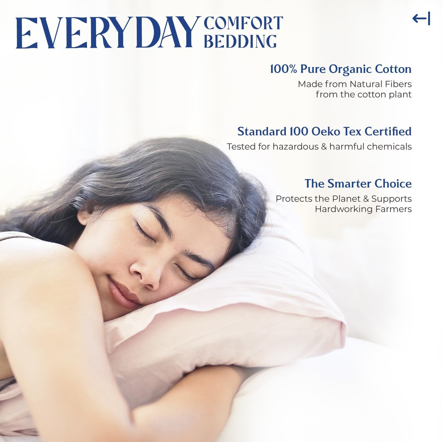 Mayfair Linen 100% Organic Cotton Percale Weave Fitted Sheet Queen, Taupe 