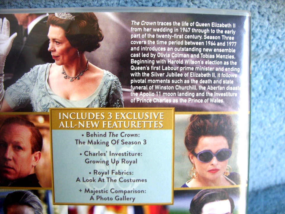 The Crown Season 3 (DVDR2) 4Discs 2020 Olivia Colman 525mins+Extras (BARGAIN - Image 3 of 4