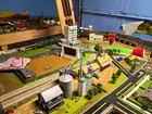 HO Scale Model Railroad Scenery Set Buildings Vehicles Trees Woodland Scenics — photo 4