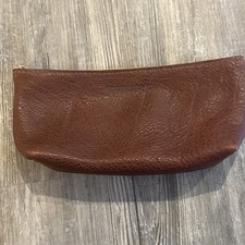 Portland Leather Goods. Brown Makeup/Ulility Bag.
